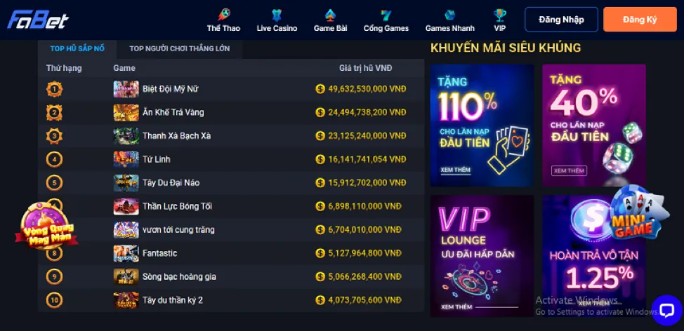 Giải đấu slot game đặc biệt với bảng xếp hạng và giải thưởng lớn